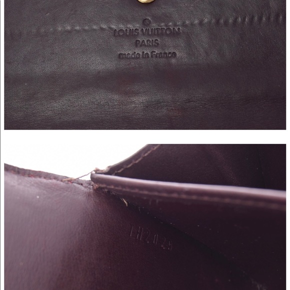 CERTIFIED AUTHLV Amarante Mono.Vernis Sarah Wallet - Picture 5 of 8
